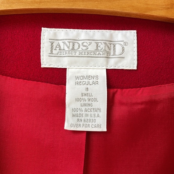 Lands End Wool Button front Dress or vest - Picture 5 of 9